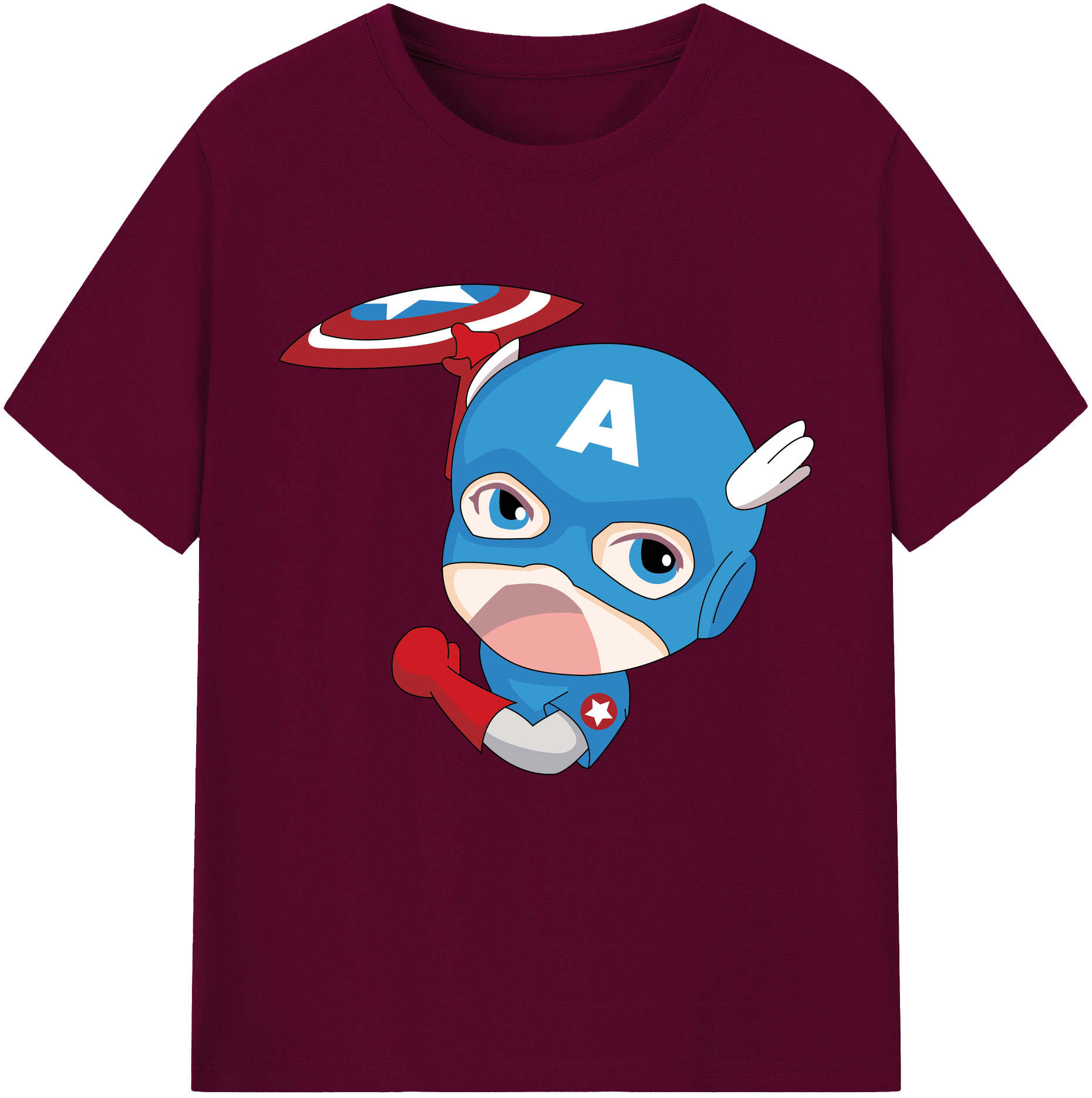 （画像用） アベンジャーズ The Avengers レディースカジュアルプリントTシャツ（綿100％）